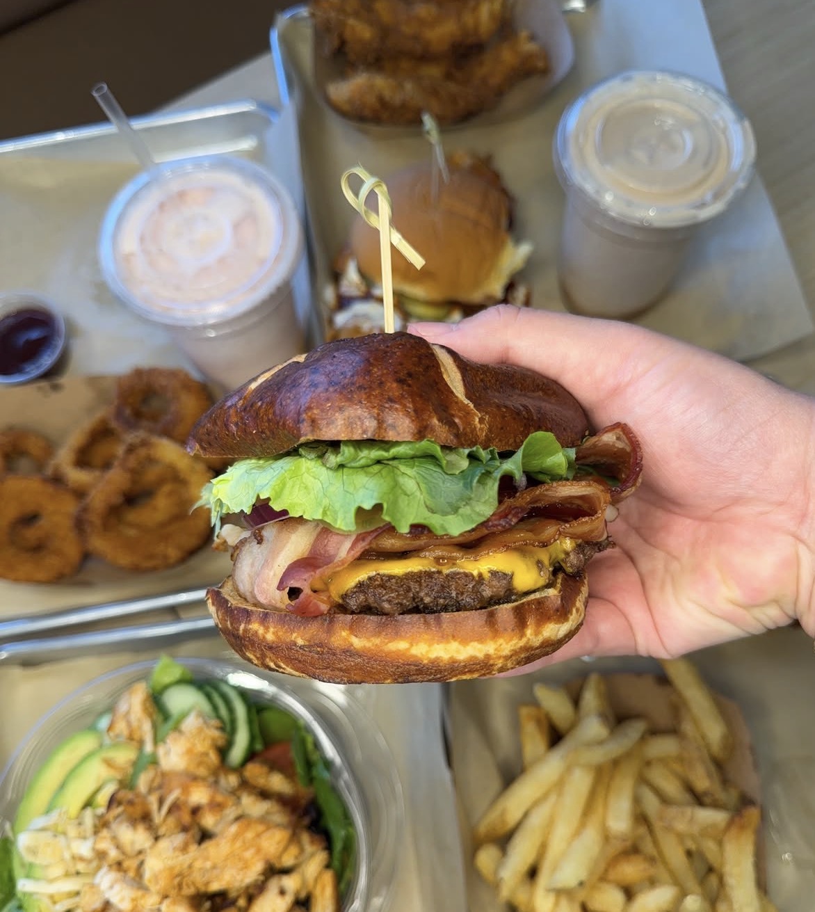 A real M2O burger from our kitchen