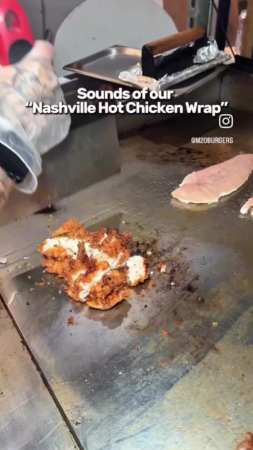 M2O chicken wrap being prepared